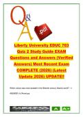 EDUC 703 Quiz 2 &lpar;EDUC703&rpar; &ndash; 10&plus; Questions on Educational History&comma; Luther & Atlantic World with Answers &ndash; Liberty University