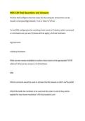 NOS 120 final Questions and Answers