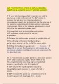 SLP PRACTICE PRAXIS &lpar;FORM 3&rpar; &lpar;ACTUAL 2025&sol;2026&rpar;  QUESTIONS & ANSWERS CORRECT VERIFIED ANSWERS