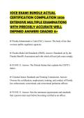 SOCE EXAMS BUNDLE ACTUAL CERTIFICATION COMPILATION 2026 EXTENSIVE MULTIPLE EXAMINATIONS WITH PRECISELY ACCURATE WELL DEFINED ANSWERS GRADED A&plus;