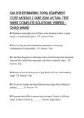 CM 2113 ESTIMATING TOTAL EQUIPMENT COST MODULE 2 QUIZ 2026 ACTUAL TEST PAPER COMPLETE SOLUTIONS VERIFIED &ndash; CHAO WANG