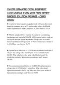 CM 2113 ESTIMATING TOTAL EQUIPMENT COST MODULE 2 QUIZ 2026 FINAL REVIEW BUNDLED SOLUTION PACKAGE &ndash; CHAO WANG