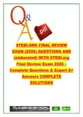 STEDI Final Review Exam 2026 &ndash; 85 Questions&comma; Classroom Management&comma; Student Behavior&comma; Teaching Strategies &ndash; STEDI&period;org