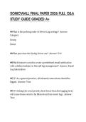 SONICWALL FINAL PAPER 2026 FULL Q&A STUDY GUIDE GRADED A&plus;