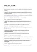 NUR 334 GUIDE QUESTIONS AND ANSWERS FULLY SOLVED