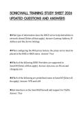 SONICWALL TRAINING STUDY SHEET 2026 UPDATED QUESTIONS AND ANSWERS