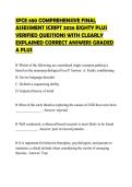 SPCE 680 COMPREHENSIVE FINAL ASSESSMENT SCRIPT 2026 EIGHTY PLUS VERIFIED QUESTIONS WITH CLEARLY EXPLAINED CORRECT ANSWERS GRADED A PLUS