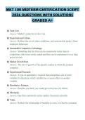 MKT 100 MIDTERM CERTIFICATION SCRIPT 2026 QUESTIONS WITH SOLUTIONS GRADED A&plus;