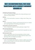 MKT 100 MIDTERM FINAL TEST 2026 QUESTIONS WITH CORRECT ANSWERS GRADED A&plus;