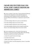 CMS MED SURG PROCTORED EXAM 2 2026 ACTUAL SCRIPT COMPLETE QUESTIONS AND ANSWERS 100&percnt; CORRECT