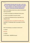 CERTIFIED MEDICATION AIDE EXAM TEST BANK 2 LATEST 2026 2027 ACTUAL EXAM WITH COMPLETE QUESTIONS AND CORRECT  DETAILED ANSWERS &lpar;100&percnt; VERIFIED ANSWERS&rpar; &vert;ALREADY  GRADED A&plus;&vert; &vert;&vert;PROFESSOR VERIFIED&vert;&vert; &vert;&vert;BRANDNEW&excl;&excl;&excl;&vert;&vert; 