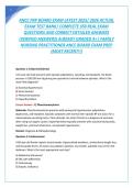 ANCC FNP BOARD EXAM LATEST 2025&sol; 2026 ACTUAL EXAM TEST BANK&vert; COMPLETE Actual Exam 
