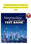 Test Bank For Intermediate Accounting&comma; 11th Edition by David Spiceland&comma; Mark Nelson&comma; Wayne Thomas&comma; Jennifer