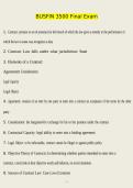 BUSFIN Exam Questions With Correct solutions Latest Update