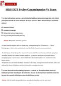  HESI Exit Evolve Comprehensive Exam V1 &ndash; Verified Q&A