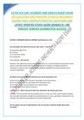 CA PSI SITE LIFE&comma; ACCIDENT AND HEALTH AGENT EXAM 120 QUESTIONS AND ANSWERS UPDATED INSURANCE COURSE FINAL 