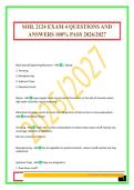 SOIL 2124 EXAM 4 QUESTIONS AND ANSWERS 100&percnt; PASS 2026&sol;2027