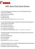  EMT Basic Final Exam Review &ndash; Verified Study Guide