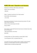 NURS 250 exam 2 Questions and Answers