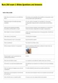 Nurs 250 exam 2 Slides Questions and Answers