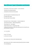 Nurs 250 exam 2 &lpar;part 2&rpar; Questions and Answers