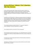Nursing 250 Exam 1 &lpar;Module 1 Part 1&rpar; Questions And answers