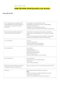 NURS 250 FINAL EXAM Questions and Answers