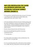 NAFI CFEI CERTIFICATION TEST PAPER 2026 EXTENSIVE QUESTIONS AND ACCURATELY DETAILED CORRECT ANSWERS GRADED A&plus;