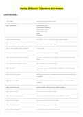 Nursing 250 exam 1 Questions and Answers