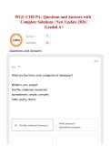 WGU C182 PA &vert; Questions and Answers with Complete Solutions &vert; New Update 2026 &vert; Graded A&plus;
