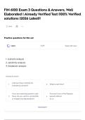 FIN 6100 Exam 3 Questions & Answers&comma; Well Elaborated &vert; Already Verified Test &vert;100&percnt; Verified solutions &vert;2026 Latest&excl;&excl;