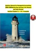 Solution Manual for Managerial Accounting&comma; 18th Edition By Ray Garrison&comma; Eric Noreen and Peter Brewer
