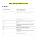 Nursing 104 Exam 2 Questions and Answers