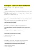Nursing 104 Exam 2 Questions And Answers