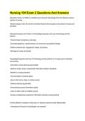 Nursing 104 Exam 2 Questions And Answers