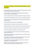 Nursing 104 Exam 2 Study Guide Questions And  Answers
