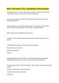 Nurs 104 exam 2 ULL Questions And Answers