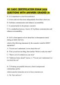 NC CADC CERTIFICATION EXAM 2026 QUESTIONS WITH ANSWERS GRADED A&plus;