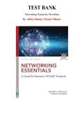 Test Bank for Networking Essentials&colon; A CompTIA Network&plus; N10-007 Textbook&comma; 5th edition by Jeffrey Beasley&comma; Chapter 1-13 &vert; All Chapters