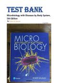 Test Bank for Microbiology with Diseases by Body System&comma; 5th Edition by Robert W&period; Bauman &mdash; Complete Guide &lpar;All Chapters 1&ndash;26&rpar;&period;ISBN&colon;978-0134477206&period;LATEST EDITION