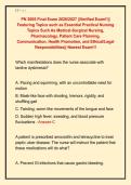 PN 2005 Final Exam 2026&sol;2027 &vert;&vert;Verified Exam&excl;&excl;&vert;&vert;  Featuring Topics such as Essential Practical Nursing  Topics Such As Medical-Surgical Nursing&comma;  Pharmacology&comma; Patient Care Planning&comma;  Communication&comma; Health Promotion&comma; and Ethical&sol;Legal  Responsibilities&vert;&vert; 