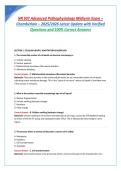 NR 507 Advanced Pathophysiology Midterm Exam &ndash; Chamberlain &ndash; 2025&sol;2026 Latest Update with Verified Questions and 100&percnt; Correct Answers