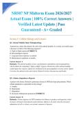 NR507 NP Midterm Exam 2026&sol;2027 Actual Exam &vert; 100&percnt; Correct Answers &vert; Verified Latest Update &vert; Pass Guaranteed - A&plus; Graded