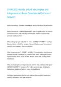 CNUR 203 Module 1 fluid&comma; electrolytes and integumentary Exam Questions With Correct Answers&period;docx