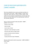CNUR 203 OSCE EXAM QUESTIONS WITH CORRECT ANSWERS 
