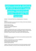 JERSEY COLLEGE MEDSURG 1 RN FINAL EXAM &vert; Complete Solutions &vert; Medical-Surgical Nursing &vert; A&plus; Graded &vert; Pass Guaranteed