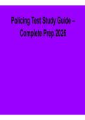 Policing Test Study Guide &ndash; Complete Prep 2026
