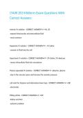CNUR 203 Midterm Exam Questions With Correct Answers&period;
