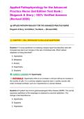 Applied Pathophysiology for the Advanced Practice Nurse 2nd Edition Test Bank &vert; Dlugasch & Story &vert; 100&percnt; Verified Answers &lpar;Revised 2026&rpar;