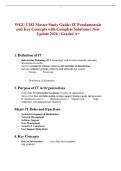WGU C182 Master Study Guide&colon; IT Fundamentals and Key Concepts with Complete Solutions &vert; New Update 2026 &vert; Graded A&plus;